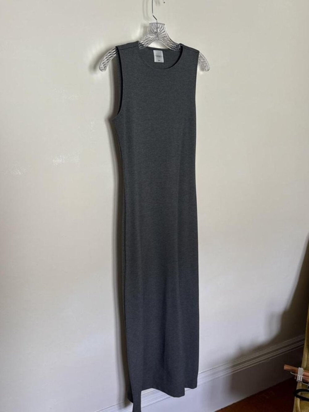 Leset Rio Gray Jersey Midi Dress - Size Small - Picture 2 of 5